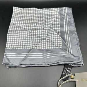 Tom Ford Grey Silk Pocket Square